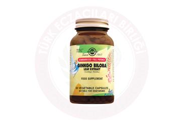 SOLGAR GINKGO BILOBA LEAF EXTRACT KAPSUL  60 kapsül