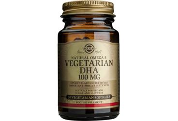 SOLGAR VEGETARIAN DHA YUMUSAK JELATIN KAPSUL 100 mg 30 kapsül