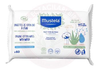 MUSTELA ORGANIK PAMUKLU ISLAK MENDIL  60 adet