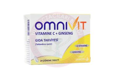 OMNIVIT VITAMIN C GINSENG CIGNEME TABLET  24 tablet