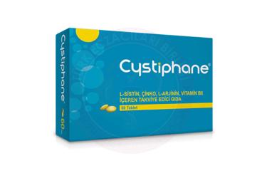 CYSTIPHANE L-SISTIN, CINKO, L-ARJININ, VITAMIN B6 ICEREN TAKVIYE EDICI GIDA  60 tablet