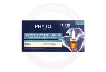 PHYTO PHYTOCYANE ERKEKLER ICIN SAC DOKULME KARSITI SERUM  12X3.5 ml ampul