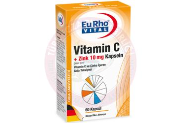 EURHO VITAL VITAMIN C ZINK KAPSELN  60 kapsül