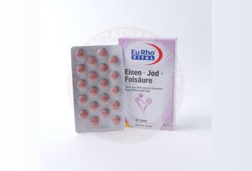 EURHO VITAL EISEN JOD FOLSAURE TABLET  60 tablet