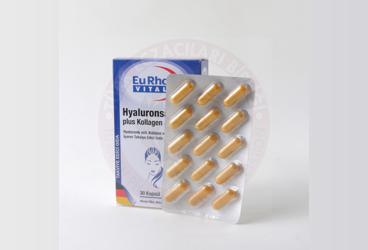EURHO VITAL HYALURONSAURE PLUS KOLLAGEN BIOTIN ICEREN KAPSUL  30 kapsül