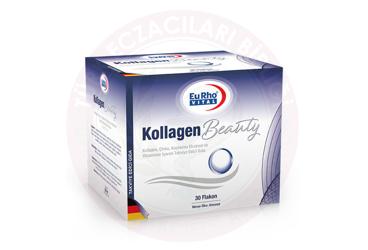 EURHO VITAL KOLLAGEN BEAUTY KOLLAJEN, CINKO, KUSBURNU EKSTRESI VE VITAMINLER ICEREN TAKVIYE EDICI GIDA  30 flakon