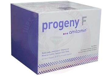 PROGENY F KAPSUL BALIK YAGI, AMINOASIT, VITAMIN VE MINERAL ICEREN TAKVIYE EDICI GIDA  120 kapsül