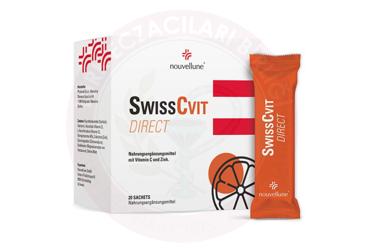 SWISSCVIT DIRECT VITAMIN C VE CINKO ICEREN SASE TAKVIYE EDICI GIDA 1000 mg 20 saşe
