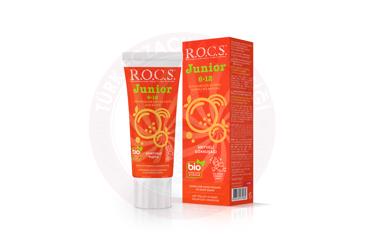 ROCS JUNIOR 6-12 MEYVELI GOKKUSAGI DIS MACUNU  60 ml tüp