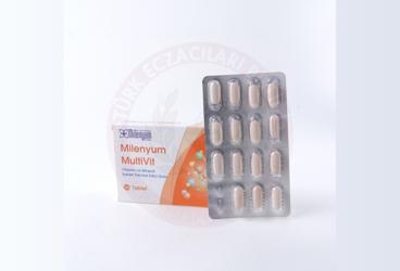 MILENYUM MULTIVIT VITAMIN VE MINERAL ICEREN TABLET  30 tablet