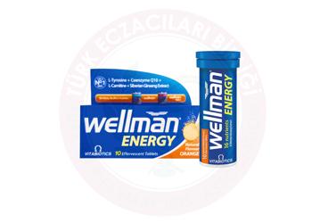 VITABIOTICS WELLMAN ENERGY TAKVIYE EDICI GIDA  10 tablet