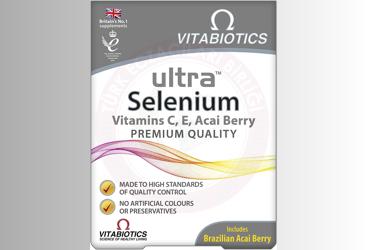 VITABIOTICS ULTRA SELENIUM, VITAMIN C,E, ACAI BERRY ICEREN TAKVIYE EDICI GIDA 165 mcg 30 tablet
