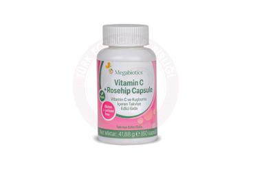 MEGABIOTICS VITAMON C+ROSEHIP TAKVIYE EDICI GIDA   60 kapsül