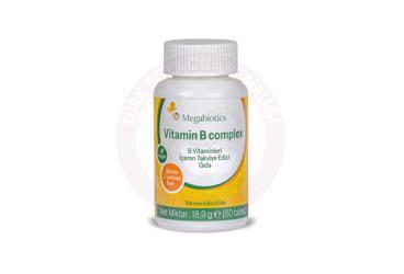 MEGABIOTICS VITAMIN B COMPLEX TAKVIYE EDICI GIDA   60 tablet