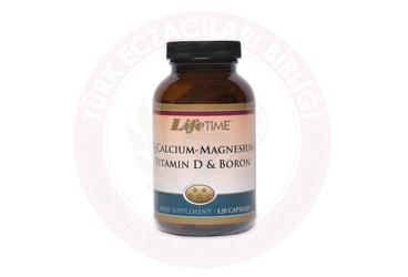 LIFE TIME Q-CALCIUM-MAGNESIUM POTASSIUM VITAMIN D&BORON  120 kapsül