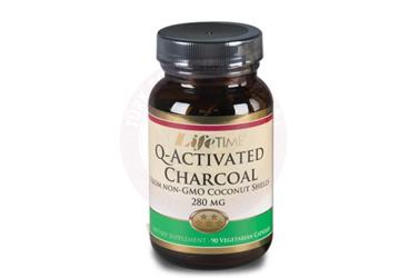 LIFE TIME Q-ACTIVATED CHARCOAL KAPSUL 280 mg 90 kapsül