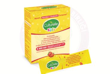 CULTURELLE KIDS PROBIYOTIK, C VE D VITAMINLERI ICEREN TAKVIYE EDICI GIDA SASE  10 saşe