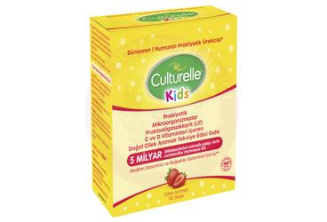 CULTURELLE KIDS PROBIYOTIK, C VE D VITAMINLERI ICEREN TAKVIYE EDICI GIDA SASE  30 saşe