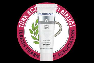 PHARMACERIS W ALBUCIN TRIPLE ACTION WHITENING DAY CREAM SPF50+  30 ml tüp