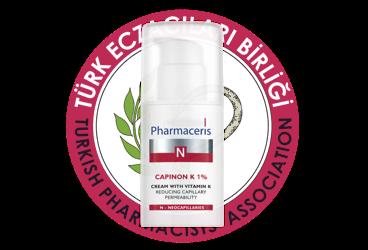 PHARMACERIS N CAPINON K %1 CREAM WITH VITAMIN K REDUCING CAPILLARY PERMEABILITY  30 ml şişe