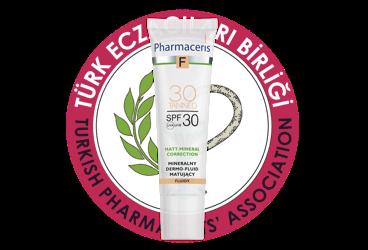 PHARMACERIS F MATT-MINERAL CORRECTION MINERALNY DERMO FLUID MATUJACY FOUNDATION SPF30 30 TANNED  30 ml şişe