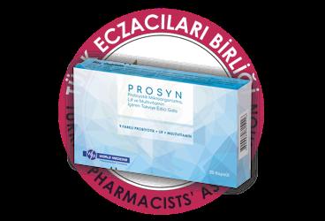 PROSYN PROBIYOTIK MIKROORGANIZMA, LIF VE MULTIVITAMIN ICEREN TAKVIYE EDICI GIDA KAPSUL  10 kapsül
