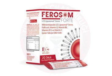 FEROSOM FORTE DEMIR VE VITAMIN ICEREN STICK TAKVIYE EDICI GIDA  20 saşe