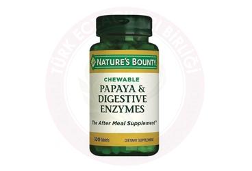 NATURES BOUNTY PAPAYA&DIGESTIVE ENZIYMES CIGNEME TABLET  100 tablet