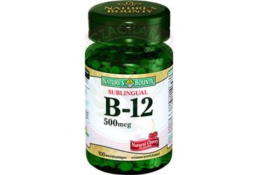 NATURES BOUNTY SUBLINGUAL VITAMIN B12 PASTIL 500 mcg 100 pastil