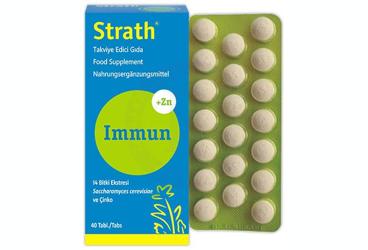 STRATH IMMUN CINKO ICEREN TAKVIYE EDICI GIDA TABLET  40 tablet