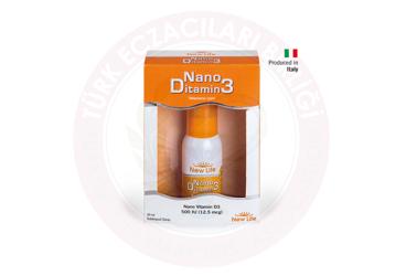NEW LIFE NANO DITAMIN3 DIL ALTI SPREY  30 ml şişe