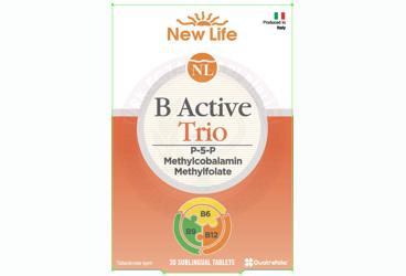 NEW LIFE B ACTIVE TRIO P-5-P (VITAMIN B6), METILKOBALAMIN (VITAMIN B12) VE METILFOLAT ICEREN TAKVIYE EDICI GIDA  30 tablet