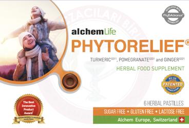 PHYTORELIEF TURMERIC, POMEGRANATE, GINGER TAKVIYE EDICI GIDA  6 pastil