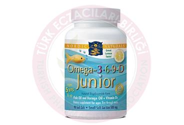 NORDIC OMEGA 3-6-9-D JUNIOR  90 kapsül