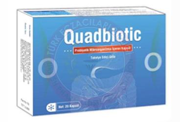 QUADBIOTIC PROBIYOTIK MIKROORGANIZMA ICEREN KAPSUL  30 kapsül