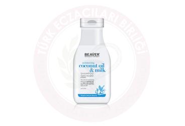 BEAVER MOISTURIZING COCONUT OIL & MILK SAMPUAN  350 ml şişe