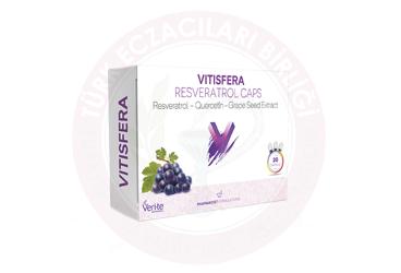 VITISFERA RESVERATROL ICEREN TAKVIYE EDICI GIDA KAPSUL  60 kapsül