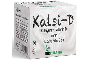 KALSI-D KALSIYUM VE VITAMIN D ICEREN TAKVIYE EDICI GIDA  30 saşe
