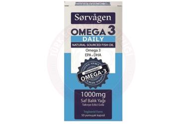 SORVAGEN OMEGA 3 DAILY NATURAL SOURCED FISH OIL 1000 mg 50 kapsül