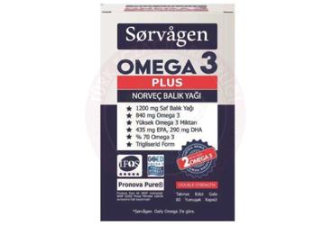 SORVAGEN OMEGA 3 PLUS  60 kapsül
