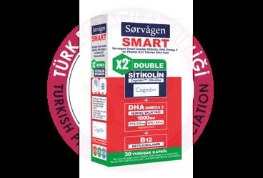 SORVAGEN SMART DOUBLE TAKVIYE EDICI GIDA YUMUSAK KAPSUL  30 kapsül
