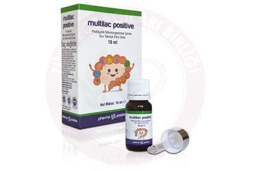 MULTILAC POSITIVE PROBIYOTIK MIKROORGANIZMA ICEREN SIVI TAKVIYE EDICI GIDA  10 ml şişe