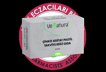 VENATURA CINKO ASETAT PASTIL TAKVIYE EDICI GIDA  30 pastil