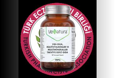 VENATURA VM+DHA MULTIVITAMIN VE MULTIMINERAL ICEREN TAKVIYE EDICI GIDA  60 kapsül
