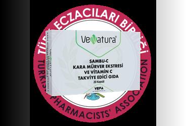 VENATURA SAMBU-C KARA MURVER EKSTRESI VE VITAMIN C ICEREN TAKVIYE EDICI GIDA  20 kapsül