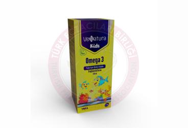VENATURA KIDS OMEGA 3 TAKVIYE EDICI GIDA  150 ml şişe