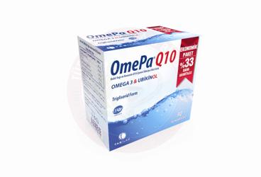 OMEPA-Q10 BALIK YAGI VE KOENZIM Q10 ICEREN TAKVIYE EDICI GIDA  90 kapsül