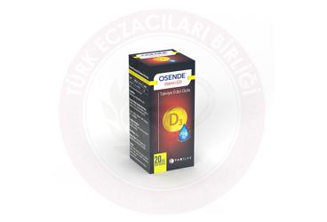 OSENDE VITAMIN D3 TAKVIYE EDICI GIDA 1000 IU 20 ml şişe
