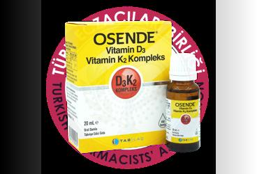 OSENDE D3K2 KOMPLEKS DAMLA  20 ml şişe