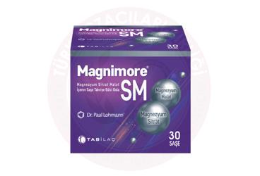 MAGNIMORE SM MAGNEZYUM SITRAT MALAT ICEREN SASE TAKVIYE EDICI GIDA  30 saşe